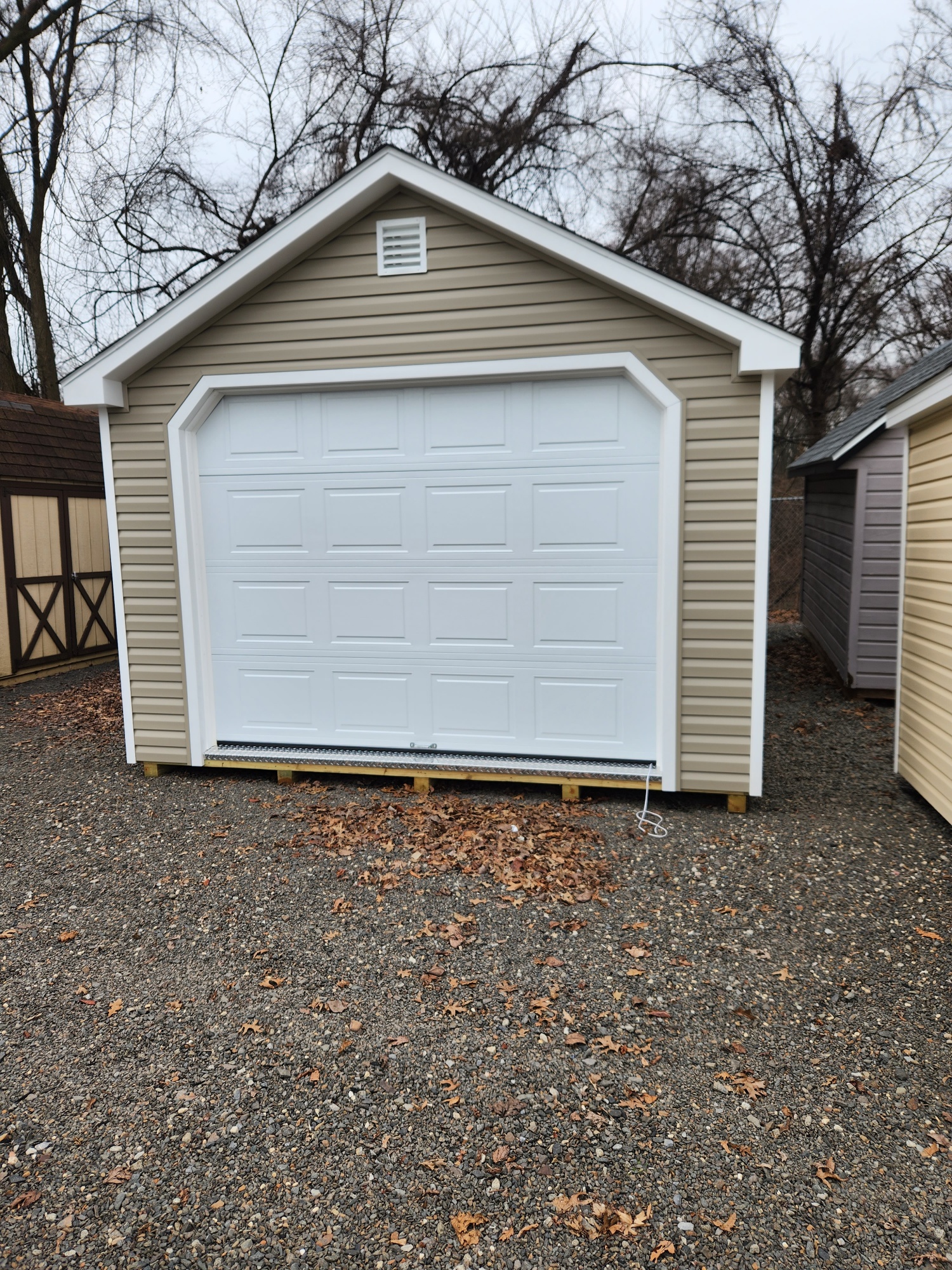 12 X 24 Vinyl Cape Garage W/ loft Stock# 67-22  $9653.00