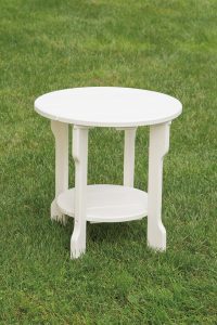 Poly furniture white round table