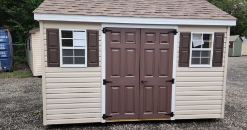 Stock#33-23 8×12 cape painted doors and 1 loft $4107.00