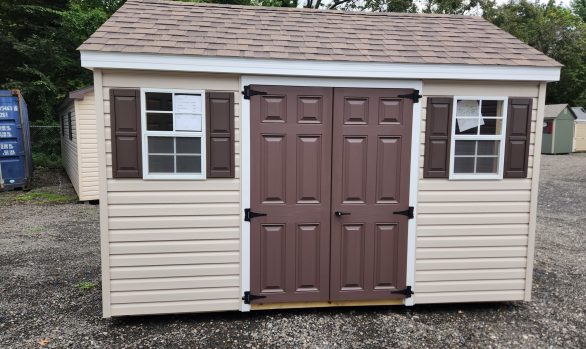 Stock#33-23 8×12 cape painted doors and 1 loft $4107.00
