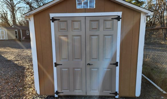 Used 8x8 A-frame W/ new roof and new fiberglass doors $1150.00