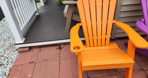 Poly Adirondack Chair - Premium Orange
