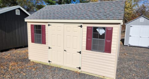 10x14 VINYL CAPE A-FRAME STOCK #37-25 - $5095 +tax