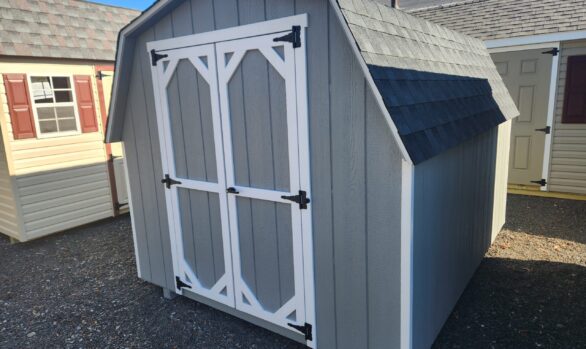 8x10 wood Mini Barn stk#39-25 $2895.00