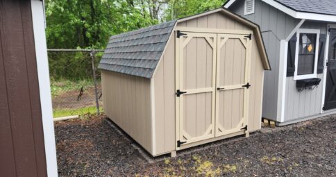 8x10 painted wood mini barn stk#25-26 $3210.00 discount to 2889.00