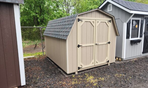 8x10 painted wood mini barn stk#25-26 $3210.00 discount to 2889.00