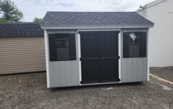 8x12 Wood Cape Shed - Loft, Wood Corners - Stock #40-26, $4055