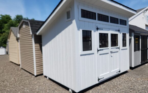 8x12 painted wood Lean to/studio stk#48-26