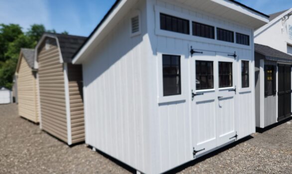 8x12 painted wood Lean to/studio stk#48-26