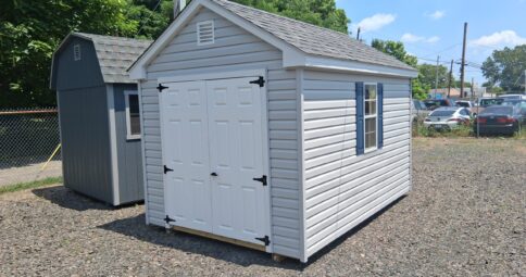 8x12 Vinyl Cape Shed - Windows, Loft - Stock #58-26, $4172